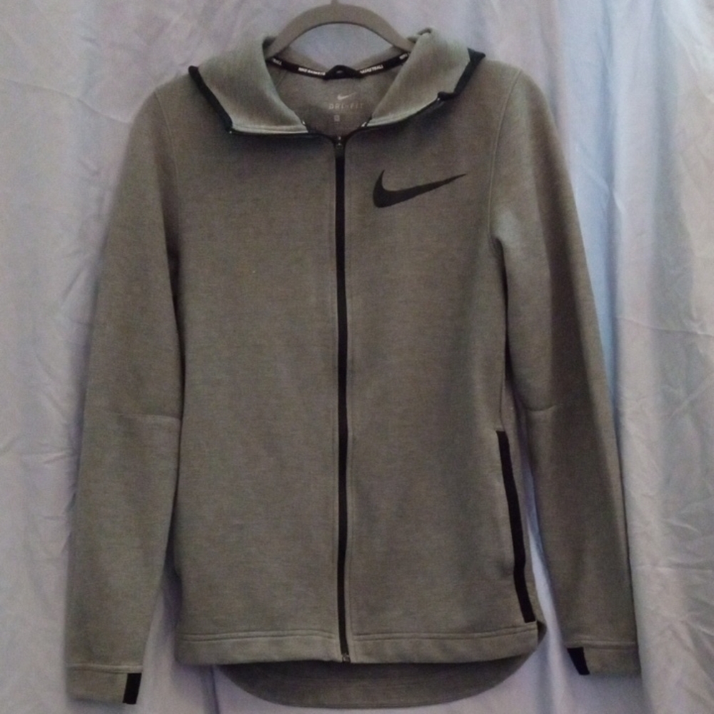 Nike Heather Gray Full-Zip Hoodie